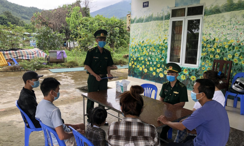 Đồn BP Pò Hèn: Huy động sức mạnh toàn dân tham gia phòng, chống dịch Covid-19