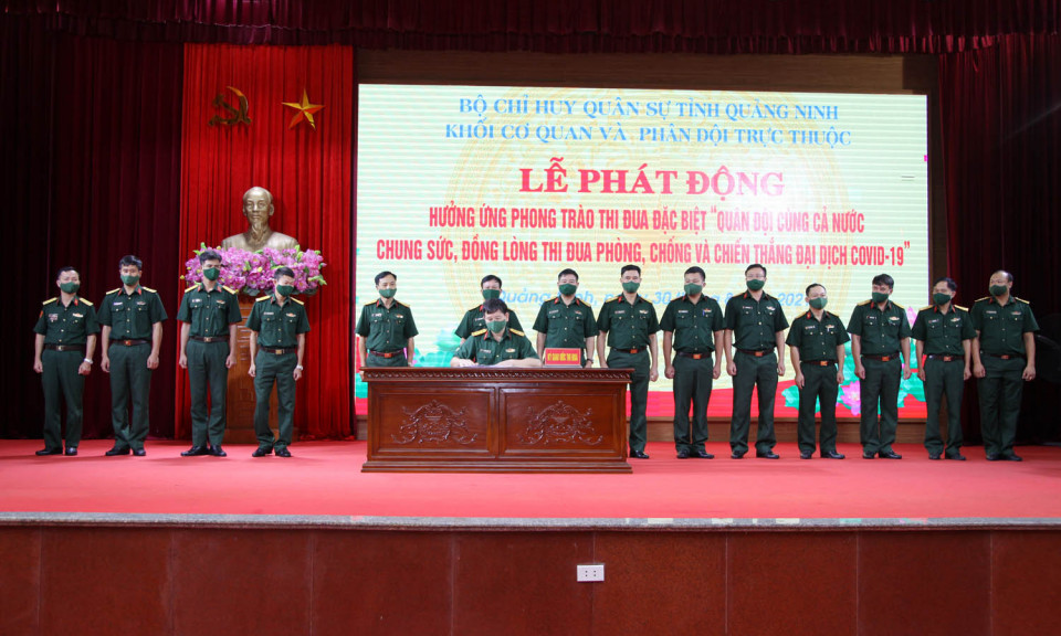 Bộ CHQS tỉnh phát động "Phong trào thi đua đặc biệt phòng, chống và chiến thắng đại dịch Covid-19"