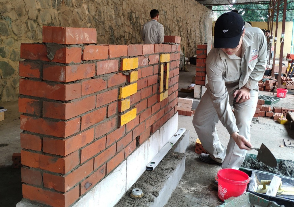 Đào tạo nghề xây dựng tại Trường Cao đẳng nghề xây dựng, phường Nam Khê, TP Uông Bí.