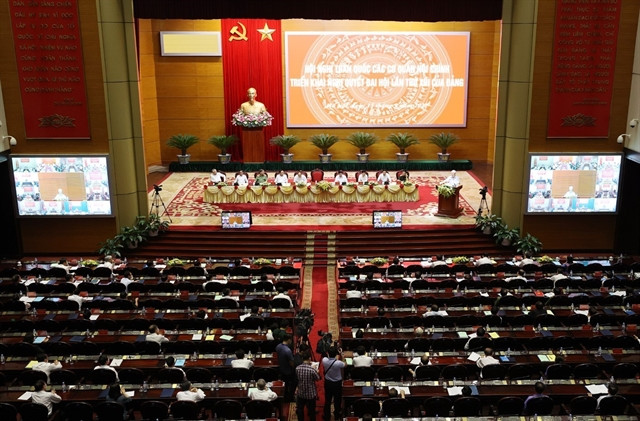 A view of the national conference on internal affairs held on Wednesday in Hà Nội. — VNA/VNS Photo Trí Dũng