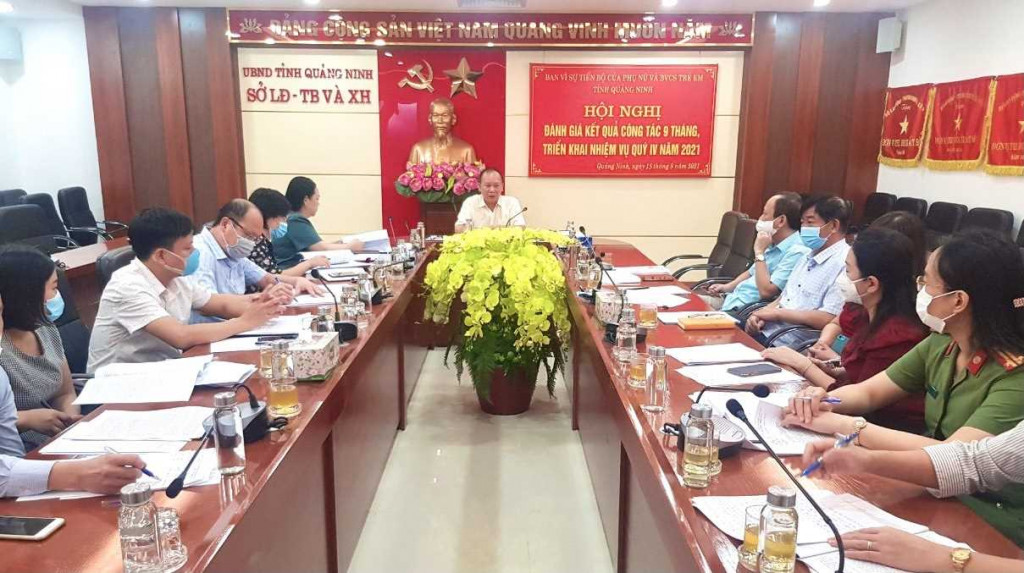 Ban Vì sự tiến bộ của phụ nữ tỉnh tổ chức hội nghị đánh giá kết quả công tác 9 tháng và triển khai nhiệm vụ quý 4/2021