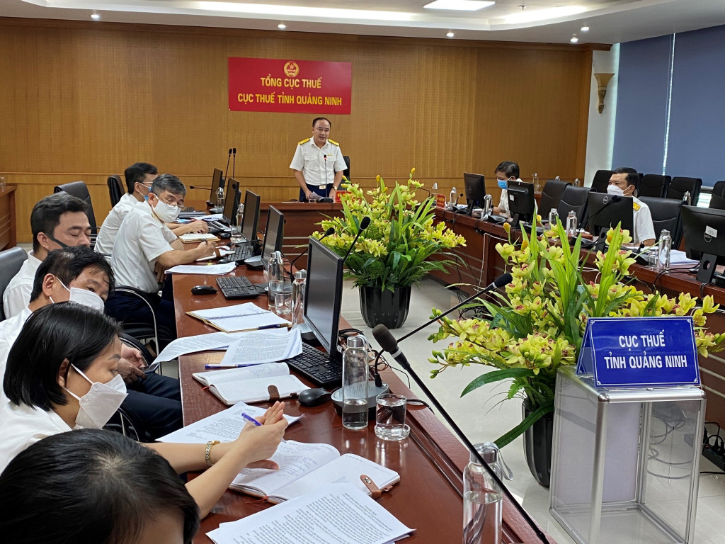 Cục Thuế tỉnh Quảng Ninh tham dự hội nghị trực tuyến do Tổng cục Thuế tổ chức để triển khai các nhiệm vụ thực hiện Hóa đơn điện tử giai đoạn 1