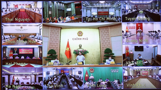 Prime Minister Phạm Minh Chính chaired the national meeting on COVID-19 response on Saturday.