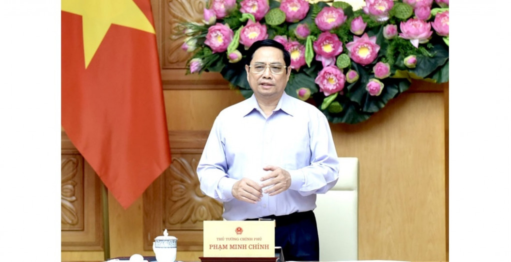 PM Pham Minh Chinh speaks at the conference. (Photo: NDO/Tran Hai)