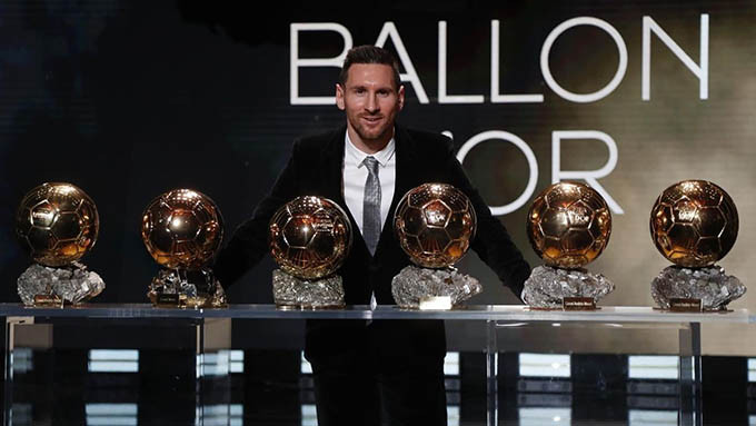 Messi đang sở hữu 6 Quả bóng Vàng trong sự nghiệp