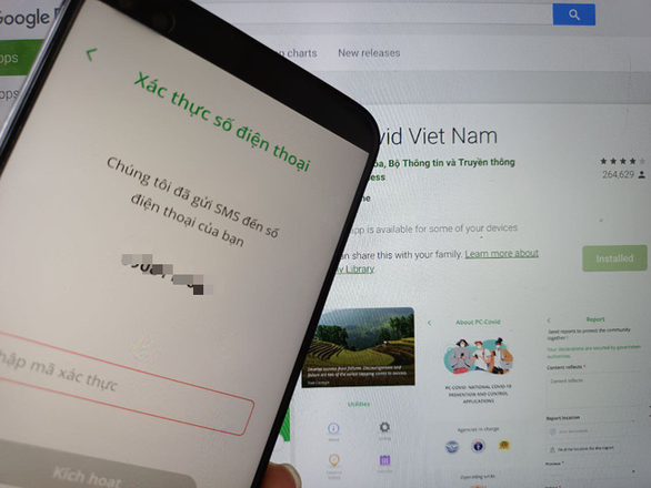 Người dùng phản ánh app PC-COVID ‘quay đều cả buổi’ - Ảnh 1.