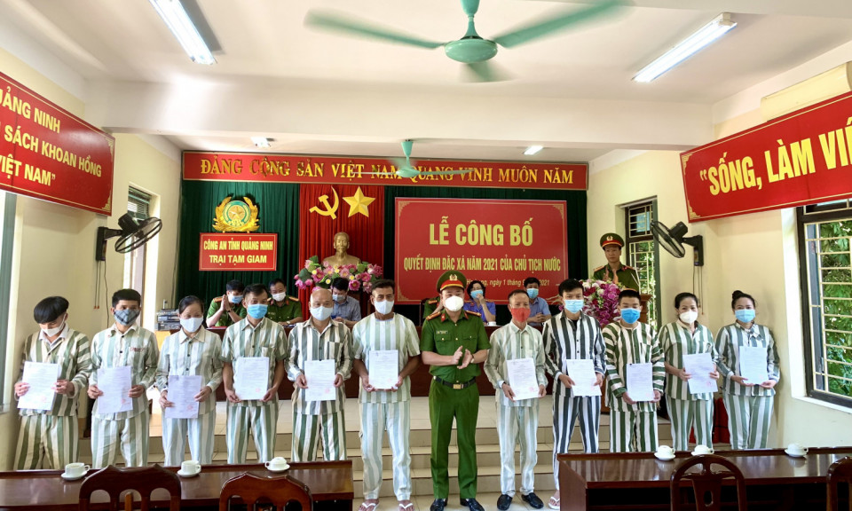 Công an Quảng Ninh thực hiện nghiêm công tác đặc xá