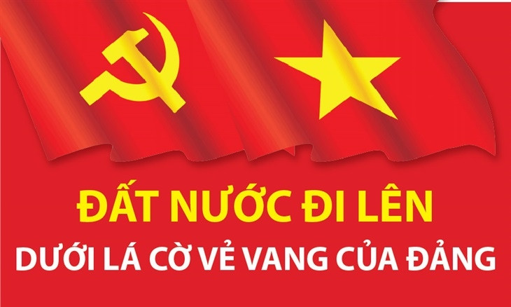 Đất nước đi lên dưới lá cờ vẻ vang của Đảng