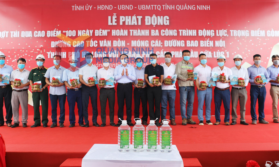 Tỉnh Quảng Ninh tổ chức phát động đợt thi đua cao điểm “100 ngày đêm hoàn thành 3 công trình động lực”, tháng 9-2021