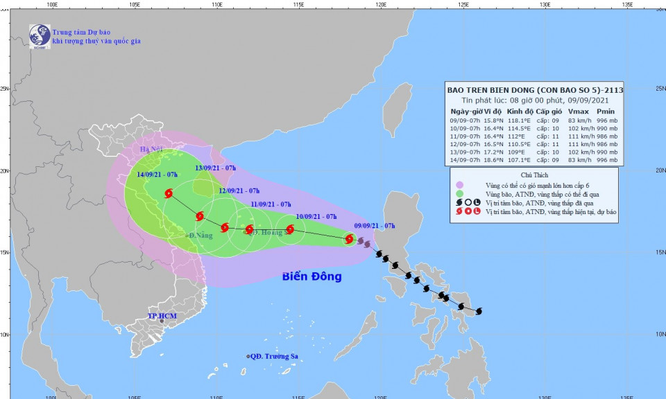 Tropical storm Conson gathers strength as it moves towards Vietnam