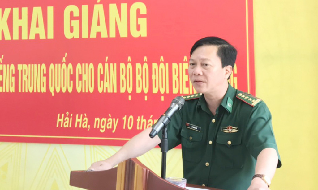 Khai giảng lớp đào tạo tiếng Trung Quốc cho cán bộ, chiến sỹ biên phòng Quảng Ninh