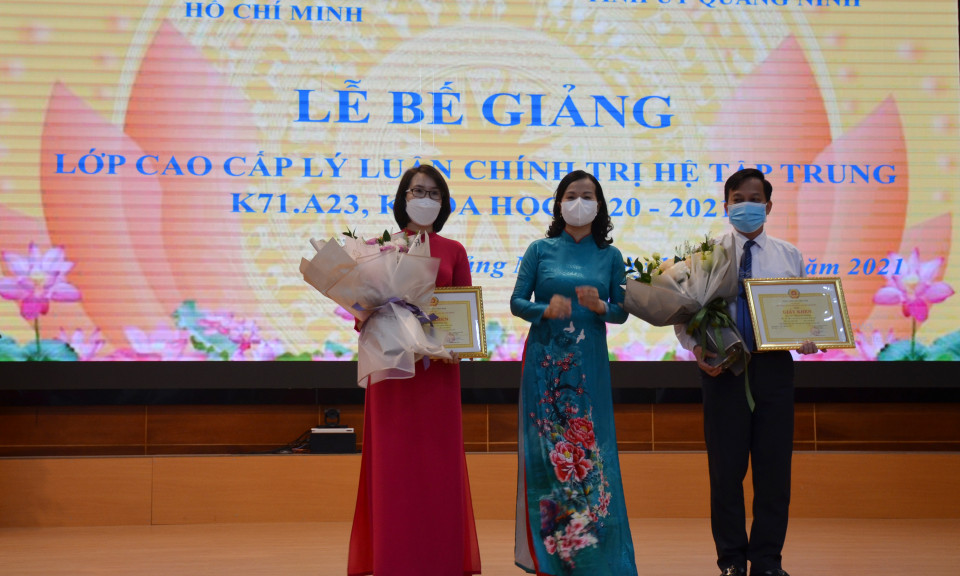 Bế giảng lớp Cao cấp lý luận chính trị hệ tập trung, khoá học 2020-2021