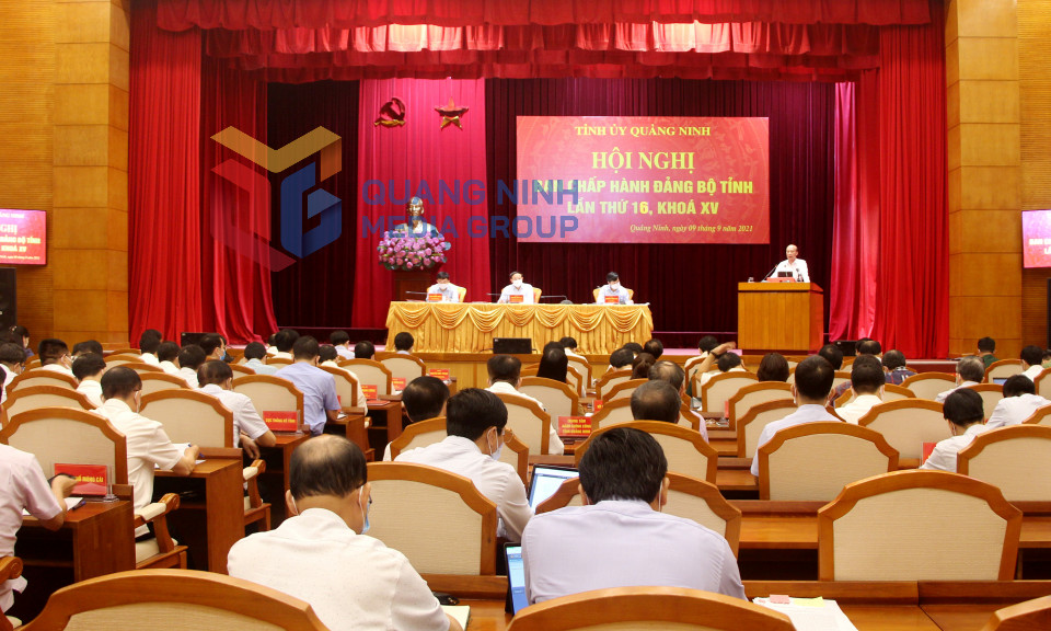 Hội nghị lần thứ 16 Ban Chấp hành Đảng bộ tỉnh khóa XV, tháng 9-2021