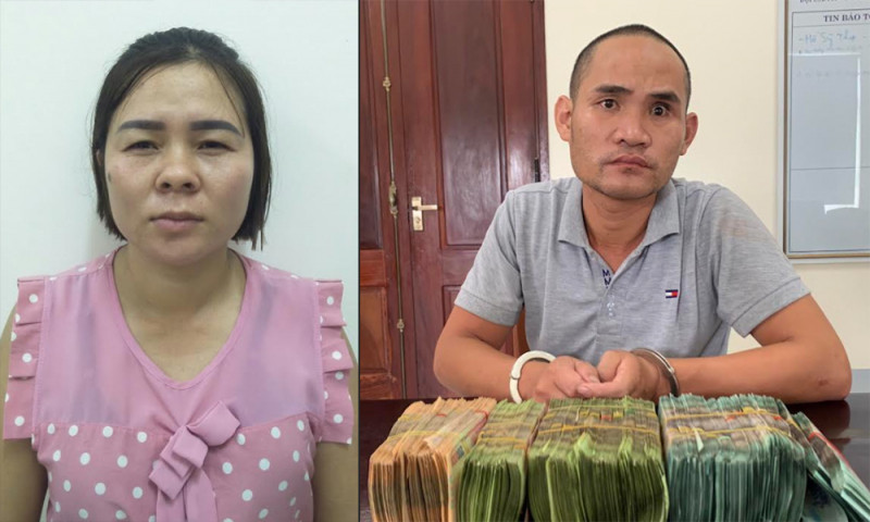 Bắt cặp vợ chồng “cho vay lãi nặng” ở Nghệ An