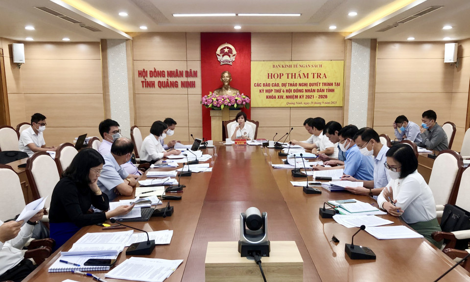 Ban Kinh tế - Ngân sách HĐND tỉnh thẩm tra các tờ trình