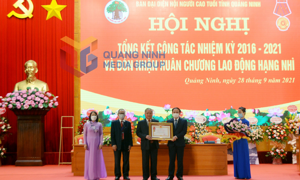 Hội Người cao tuổi tỉnh đón nhận Huân chương Lao động hạng Nhì, tháng 9-2021