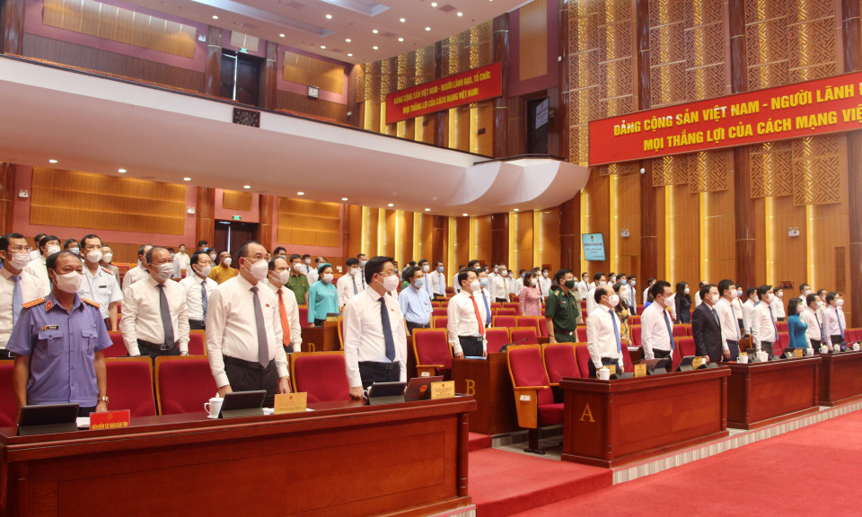 Khai mạc kỳ họp thứ 4 HĐND tỉnh khóa XIV