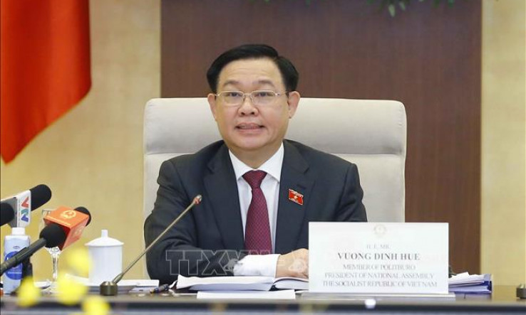 Chủ tịch Quốc hội Vương Đình Huệ làm việc với các doanh nghiệp Hoa Kỳ