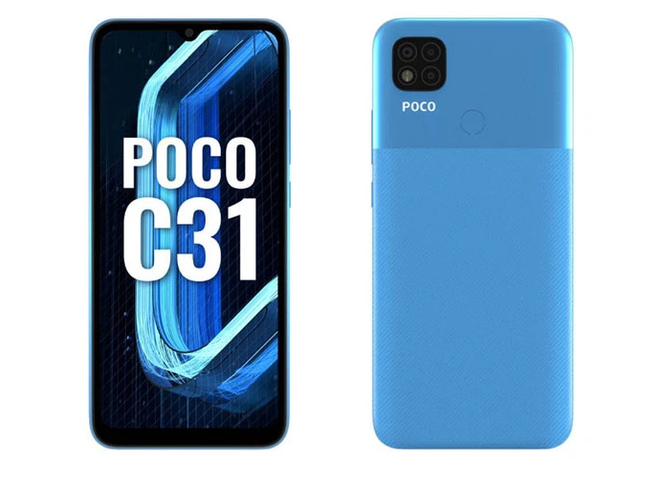 POCO C31 ra mắt: Helio G35, pin 5000mAh, kháng nước, giá từ 2.8 triệu đồng - Ảnh 1.