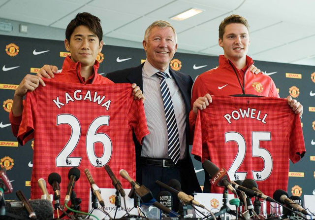 Powell tới Man United cùng thời điểm với Shinji Kagawa