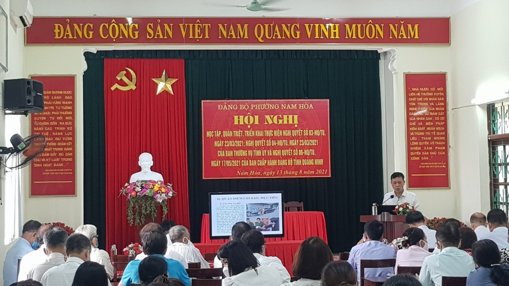 Đồng chí Nguyễn Thành Trung – Quán triệt Nghị quyết của Đảng đế với đảng viên.
