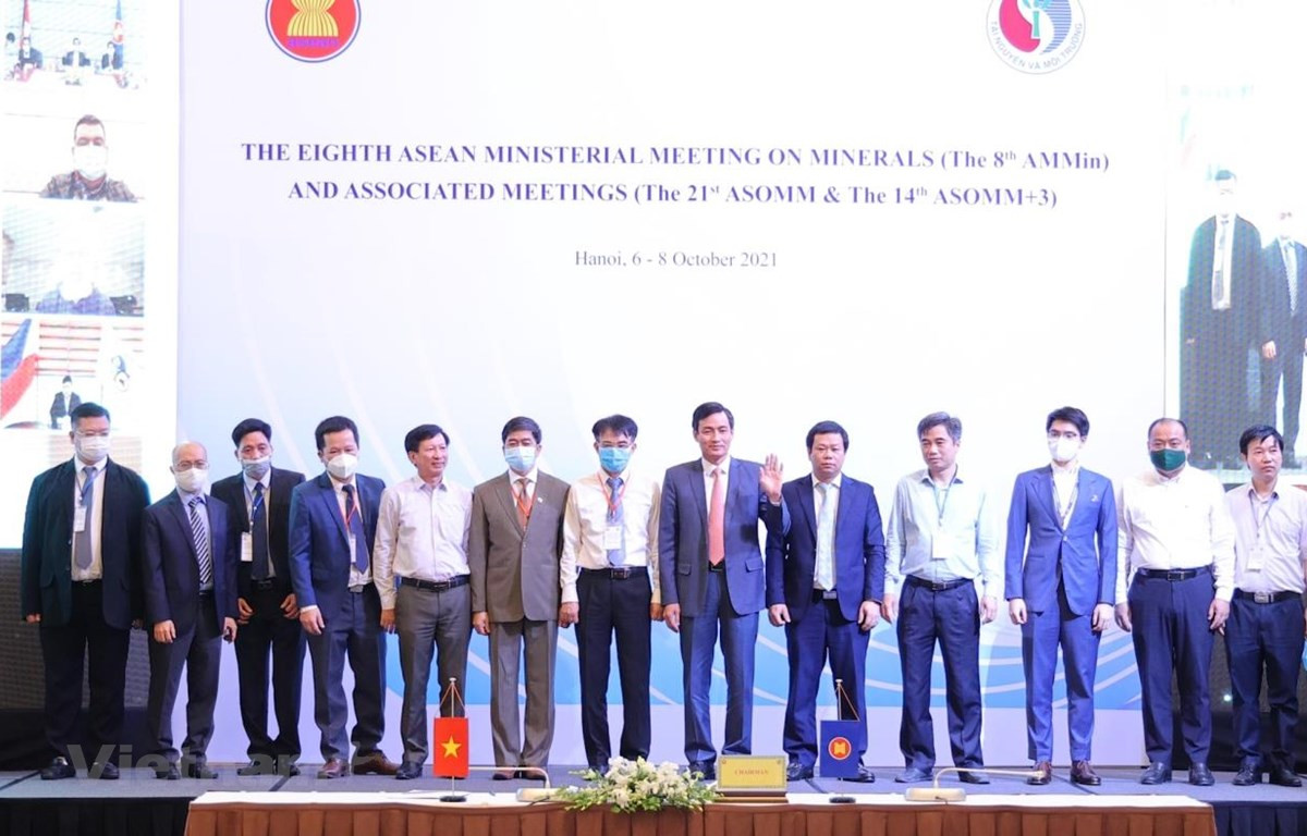 Đoàn Việt Nam tham dự Hội nghị Quan chức cấp cao ASEAN về khoáng sản (ASOMM) lần thứ 21. (Ảnh: Hoàng Đạt/Vietnam+)
