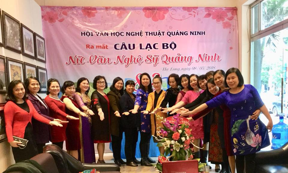 Câu lạc bộ Nữ văn nghệ sĩ Quảng Ninh chính thức ra mắt tháng 3/2018.