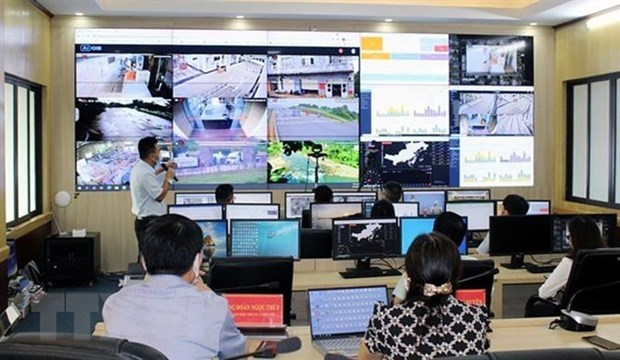 The command centre for COVID-19 prevention and control of Mong Cai city in Quang Ninh province (Source: VNA)
