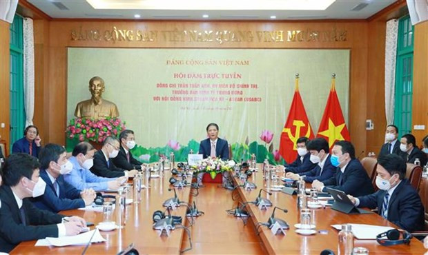 Truong ban Kinh te TW lam viec voi hoi dong kinh doanh Hoa Ky-ASEAN hinh anh 2