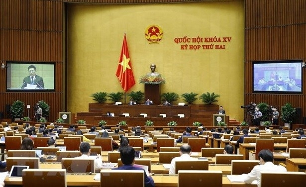 A discussion of the 15th National Assembly's second plenum. (Photo: VNA) 