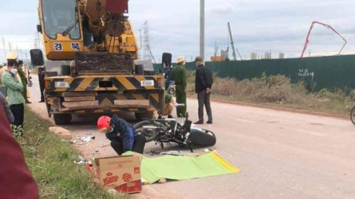 Bắc Giang: Nam công nhân tử vong thương tâm sau va chạm với xe cẩu 1