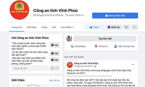 Dieu tra doi tuong tan cong Fanpage cua Cong an tinh Vinh Phuc hinh anh 1