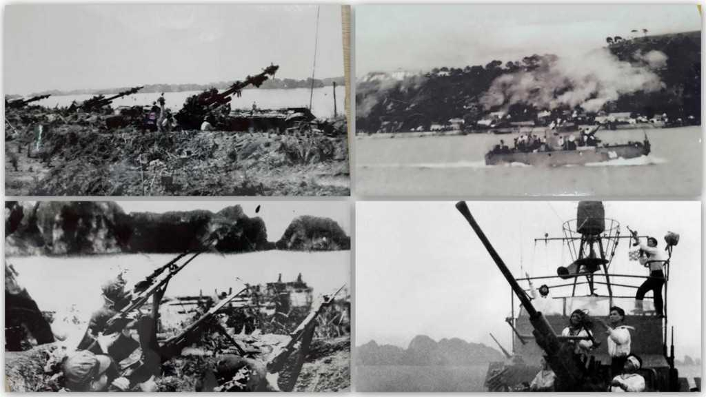Các lực lượng hải quân, pháo phòng không, dân quân, tự vệ Cảng Hòn Gai, công an nhân dân vũ trang Quảng Ninh... trong trận chiến hào hùng ngày 5/8/1964 bên sông Cửa Lục. Ảnh tư liệu.