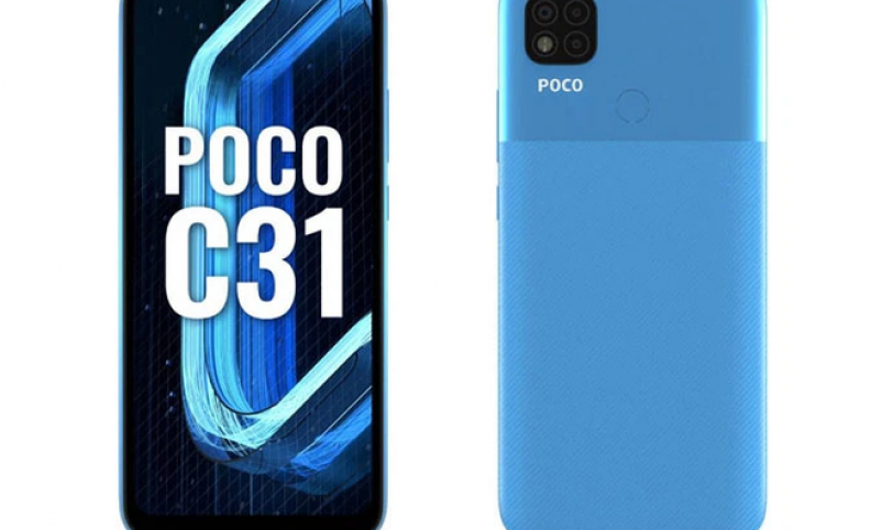 POCO C31 ra mắt: Helio G35, pin 5000mAh, kháng nước, giá từ 2.8 triệu đồng