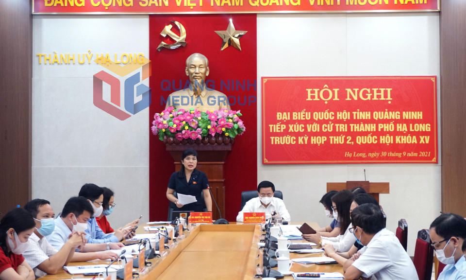 Ủy viên Bộ Chính trị, ĐBQH tỉnh Nguyễn Xuân Thắng tiếp xúc cử tri TP Hạ Long, tháng 9-2021