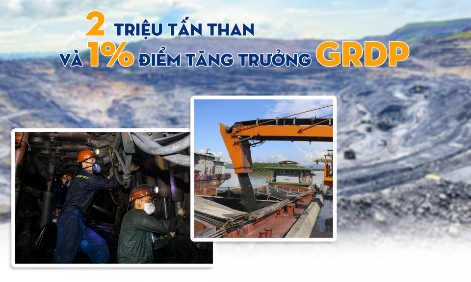 2 triệu tấn than và 1% điểm tăng trưởng GRDP