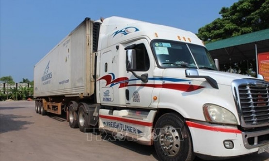 Rapid COVID-19 test waived for truck drivers at Mong Cai Int’t Border Gate
