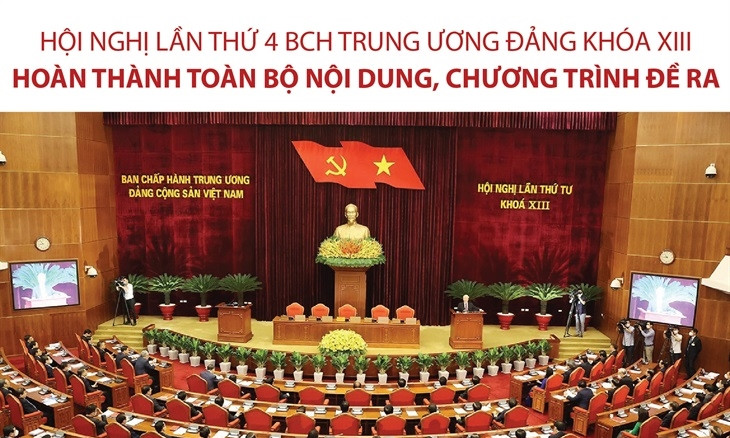 Hội nghị Trung ương lần thứ 4 khóa XIII hoàn thành nội dung đề ra