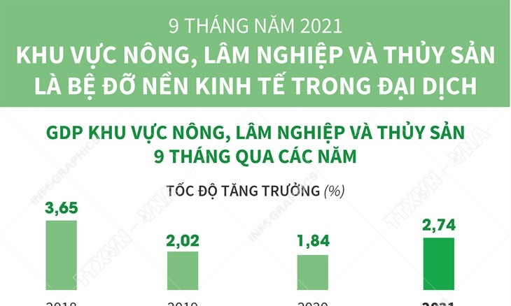 Khu vực nông, lâm nghiệp và thủy sản là bệ đỡ nền kinh tế trong đại dịch