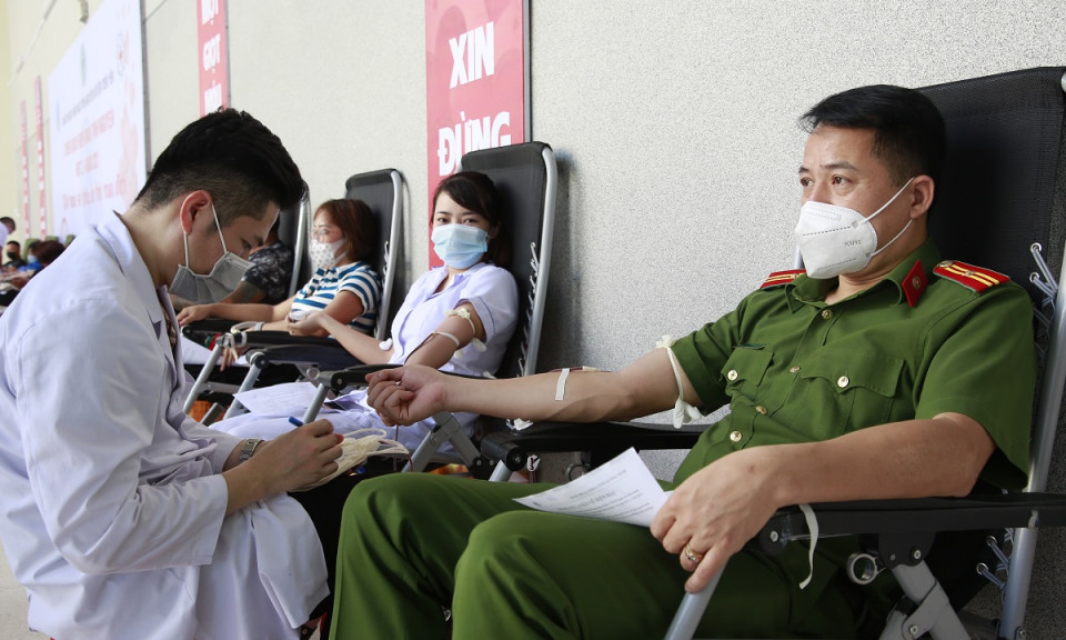 Tiên Yên: Tiếp nhận 239 đơn vị máu