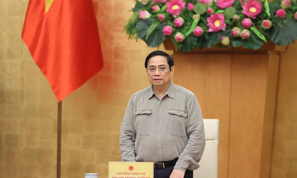 Thủ tướng Phạm Minh Chính chủ trì họp trực tuyến toàn quốc phòng, chống dịch COVID-19