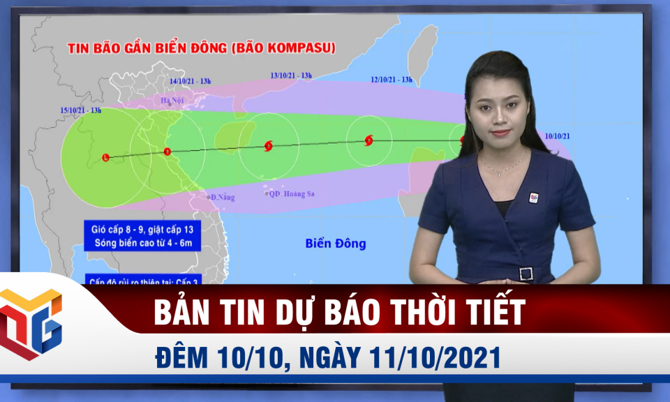 Dự báo thời tiết đêm 10/10, ngày 11/10/2021