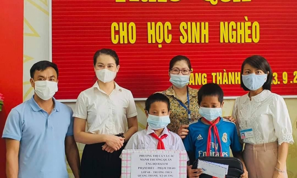 Chị Phương thiện nguyện