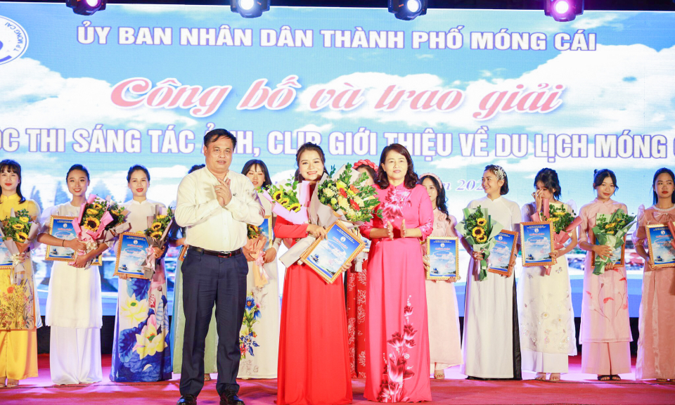 TP Móng Cái trao giải cuộc thi sáng tác ảnh, clip giới thiệu về du lịch
