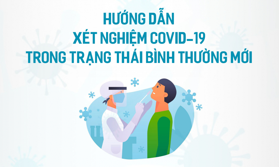 Hướng dẫn xét nghiệm COVID -19 trong trạng thái bình thường mới