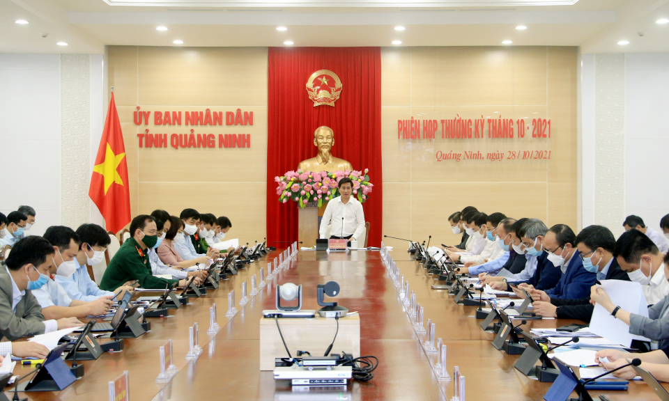 UBND tỉnh họp thường kỳ tháng 10/2021