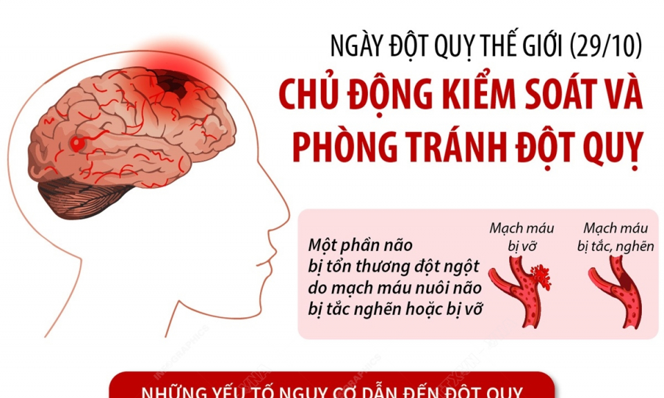 Ngày Đột quỵ thế giới (29/10): Chủ động kiểm soát và phòng tránh đột quỵ