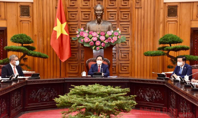 Thủ tướng Phạm Minh Chính tiếp Chủ tịch COP26