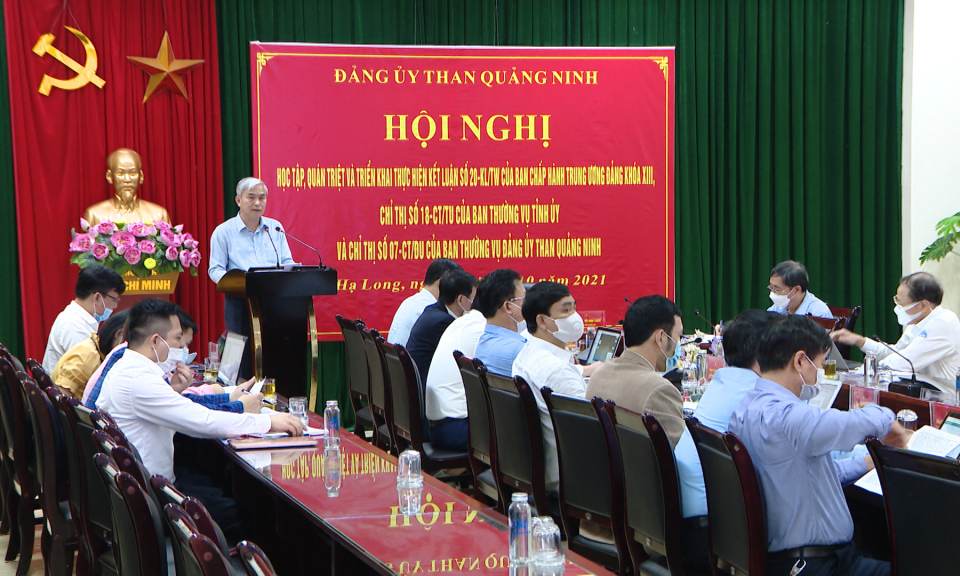 Đảng ủy Than Quảng Ninh quán triệt, triển khai các kết luận, chỉ thị về thích ứng an toàn, linh hoạt, kiểm soát hiệu quả dịch Covid-19 và thực hiện mục tiêu kép