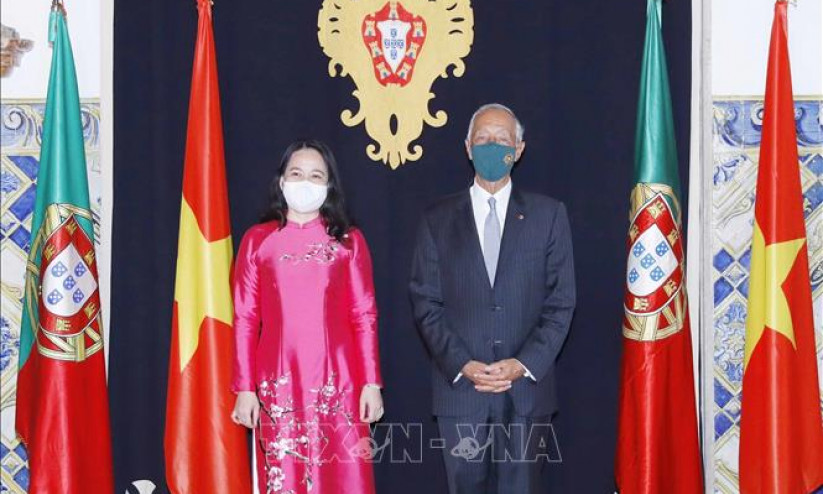 Phó Chủ tịch nước Võ Thị Ánh Xuân hội kiến Tổng thống Bồ Đào Nha